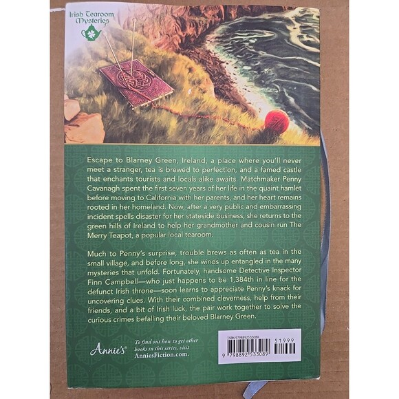 Steeped In Lies Jan Fields Hardcover Book 2 of Irish Tearoom Mysteries 2024 Book - Picture 2 of 7